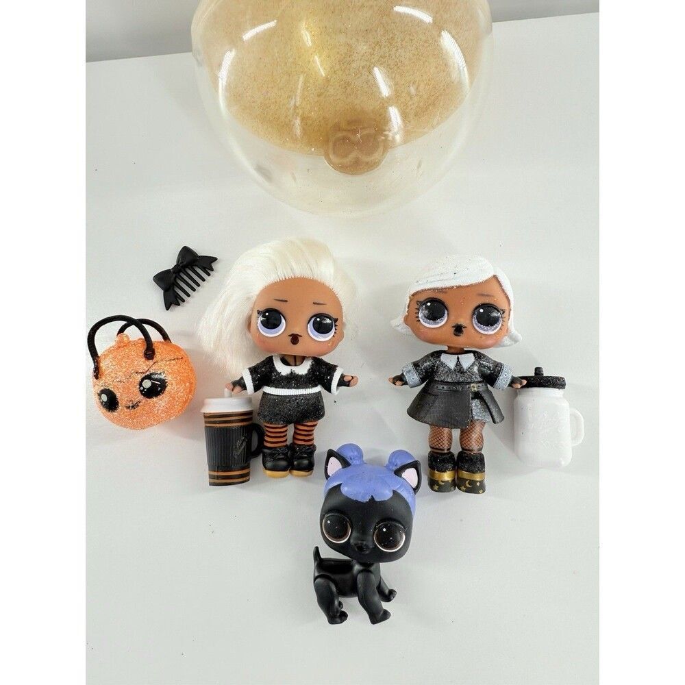 L.O.L. Surprise! Spooky Sparkle Limited Edition Dolls and A Pet. Lot of 2